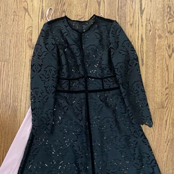 NWT New L.K. Bennett London Eloise black lace dress UK 16 US 12 - Picture 9 of 9